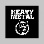 Heavy Metal hrubá mikina na zips s kapucou stiahnuteľnou šnúrkami